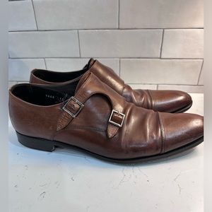 To Boot NY Adam Derrick cognac cap toe monkstrap size 12